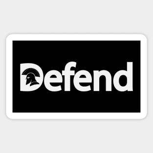Defend artistic design Sticker